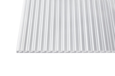 16 mm Polycarbonat Hohlkammerplatten X-Struktur in KLAR oder OPAL