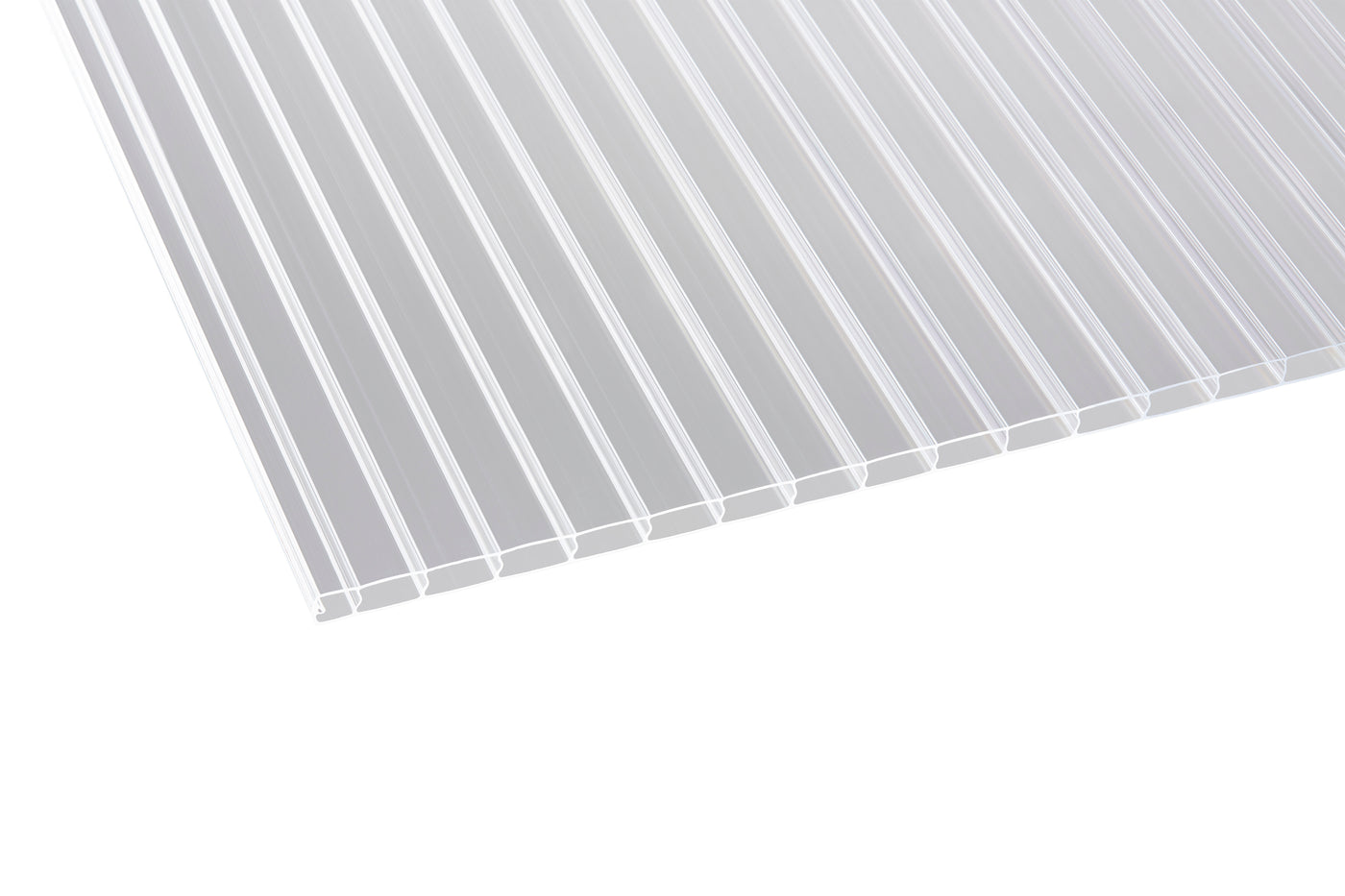 16 mm Polycarbonat Hohlkammerplatten esthetics mit breiteren Kammern in KLAR oder GRAPHIT