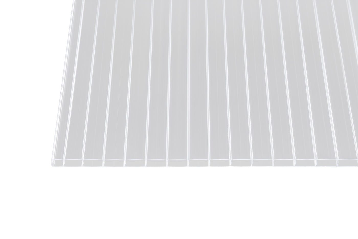 16 mm Polycarbonat Hohlkammerplatten esthetics mit breiteren Kammern in KLAR oder GRAPHIT