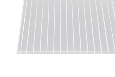 16 mm Polycarbonat Hohlkammerplatten esthetics mit breiteren Kammern in KLAR oder GRAPHIT