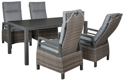 Dakota Tisch 160 x 90 cm dark grey