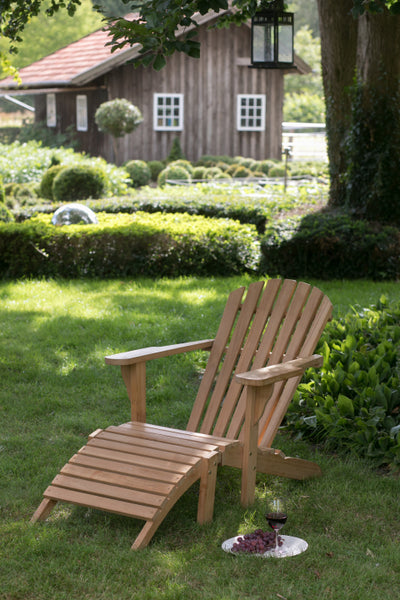 Woodie Gartenlounger inkl. Kissenauflage uni grey