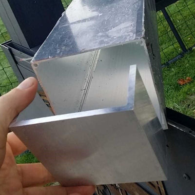 Aluminium Fußplatte für Vierkantpfosten 110x110