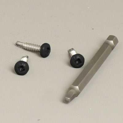 Schrauben Edelstahl 4,2x19 Anthrazit, Weiß oder Schwarz (60x)