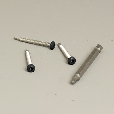 4,2x40 mm Schrauben Edelstahl Anthrazit, Weiß & Schwarz (60x)