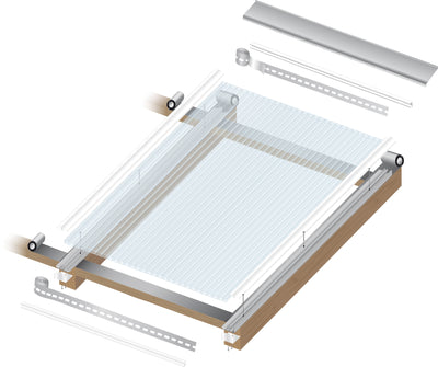 10 mm Lexan Polycarbonat Hohlkammerplatten in klar