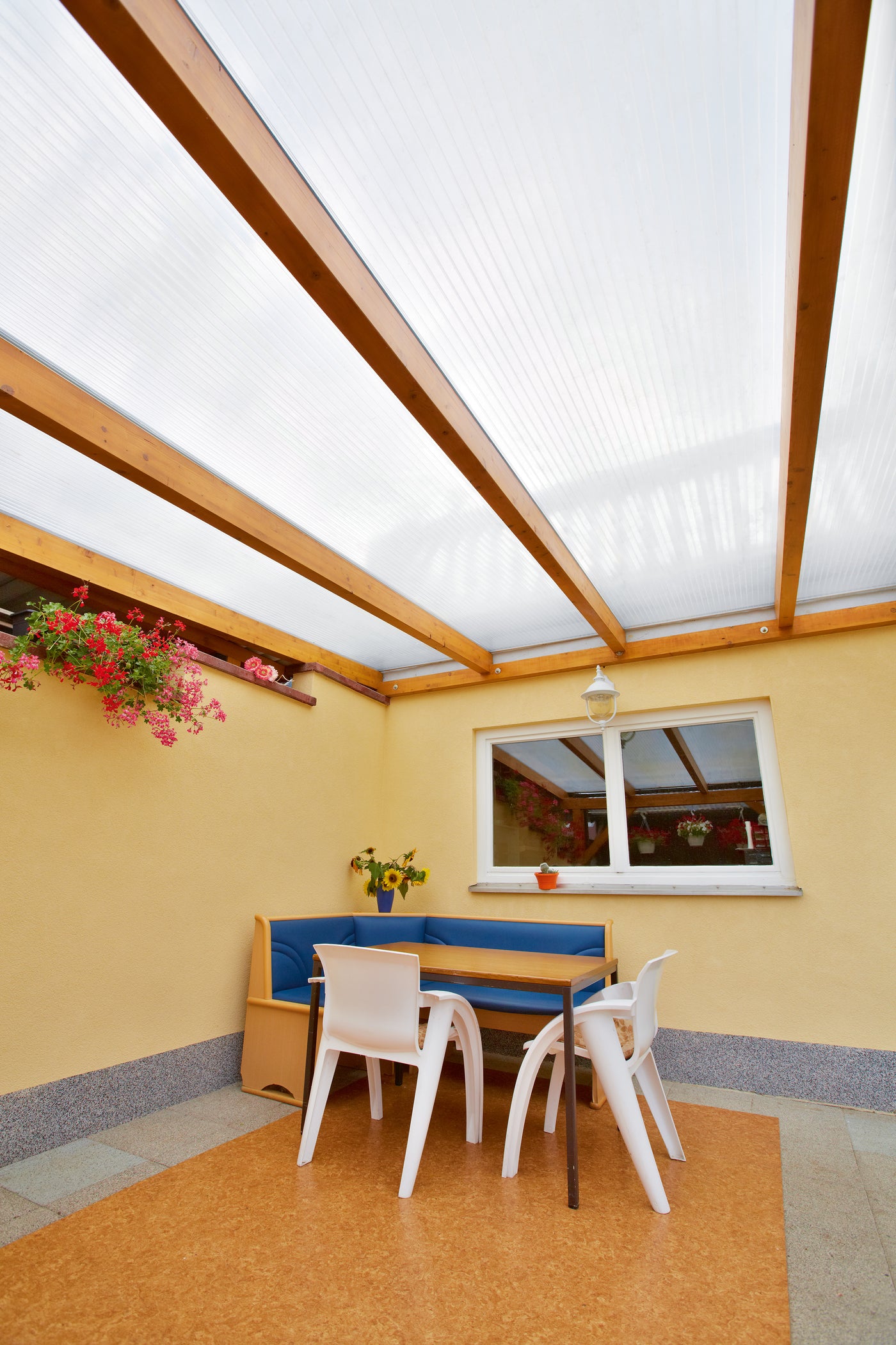 16 mm Polycarbonat Hohlkammerplatten X-Struktur KLAR oder OPAL