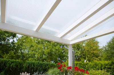 16 mm Polycarbonat Hohlkammerplatten X-Struktur KLAR oder OPAL