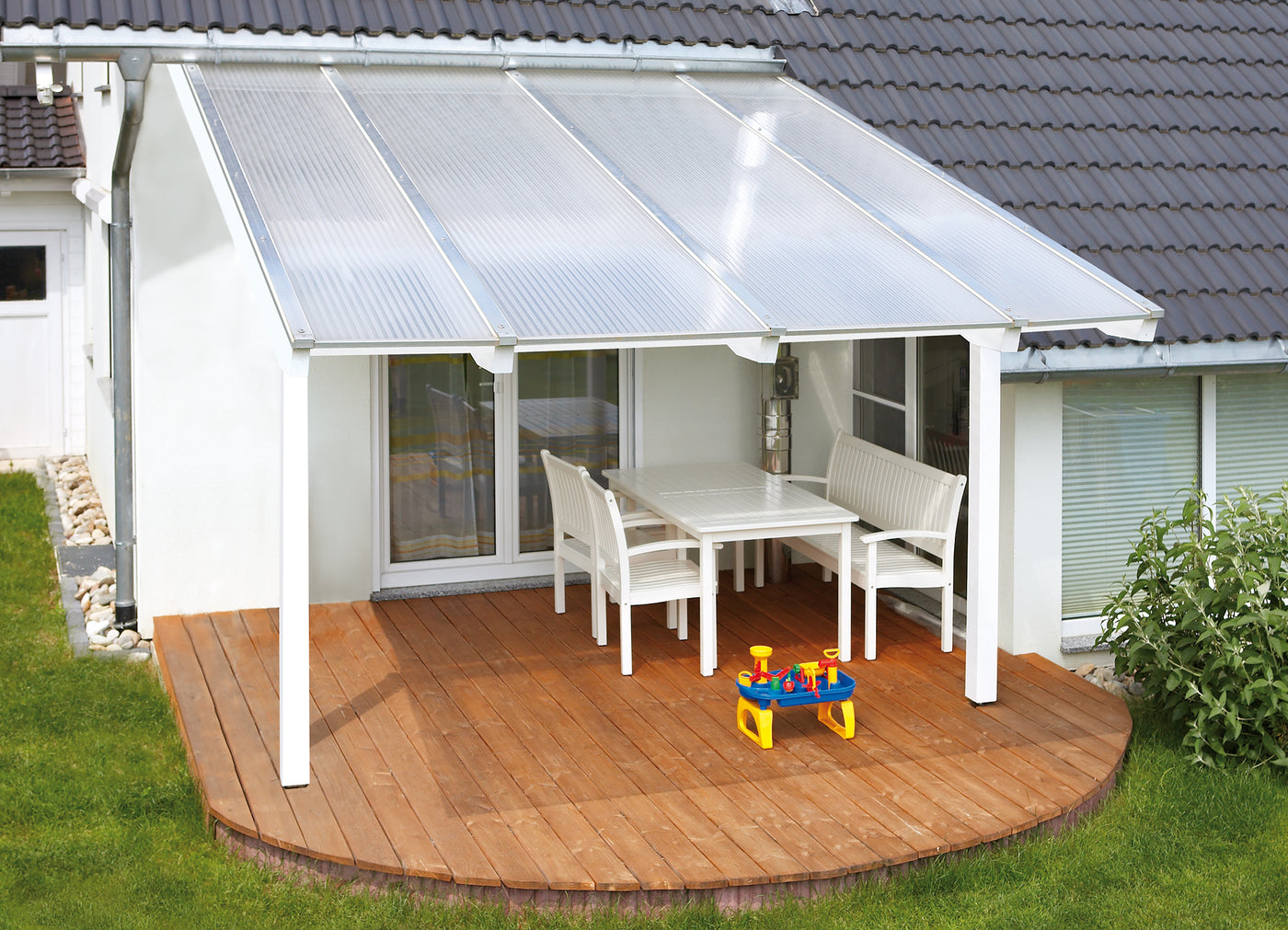 16 mm Polycarbonat Hohlkammerplatten X-Struktur KLAR oder OPAL
