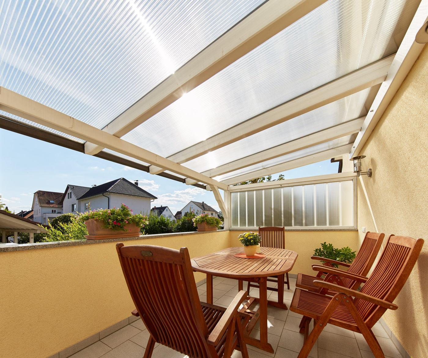 16 mm Polycarbonat Hohlkammerplatten X-Struktur in KLAR oder OPAL