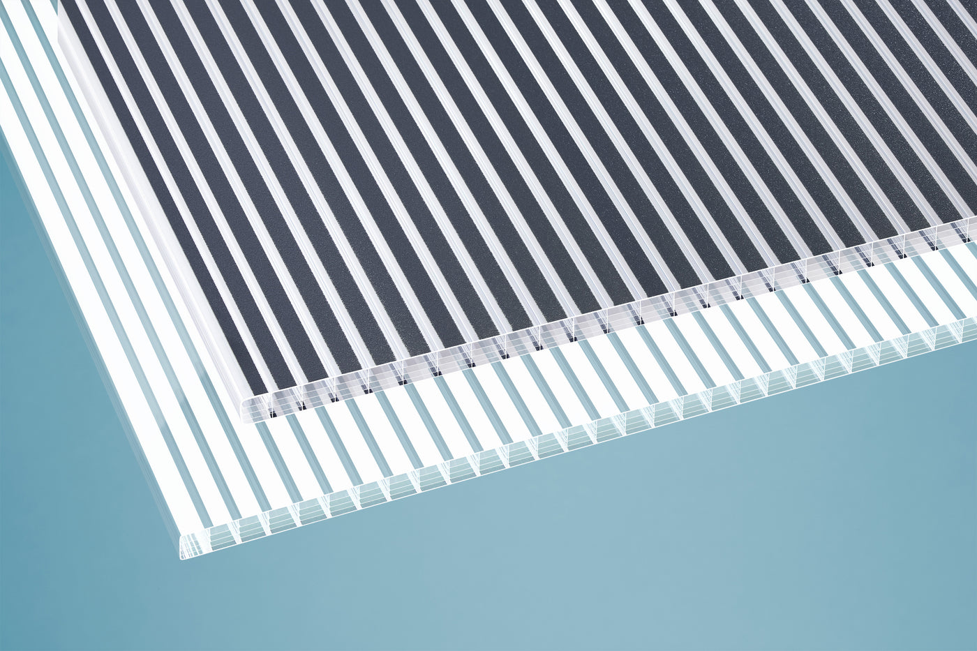 16 mm Polycarbonat Hohlkammerplatten gestreift "Zebrastyle"