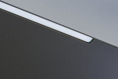 Rechteckvordach BS Plus mit Pfosten in Anthrazit