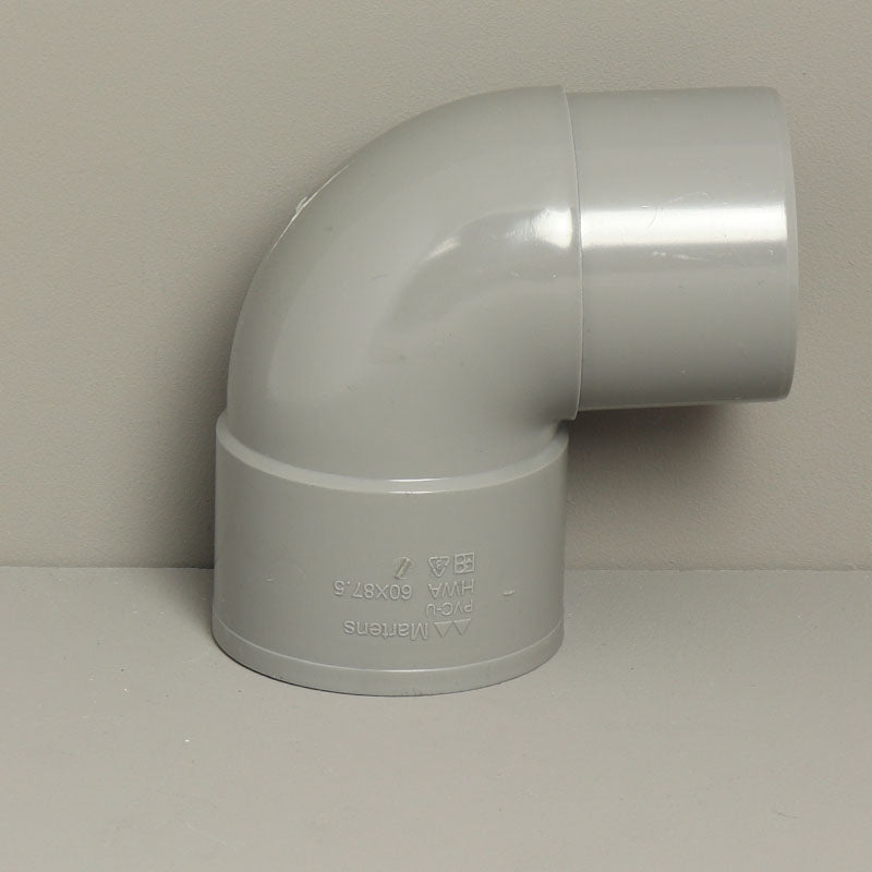Regenwasserabfluss 90° Krümmung 60mm
