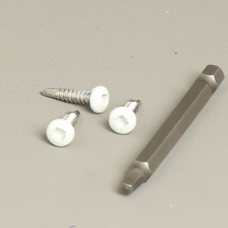 Schrauben Edelstahl 4,2x19 Anthrazit, Weiß oder Schwarz (60x)