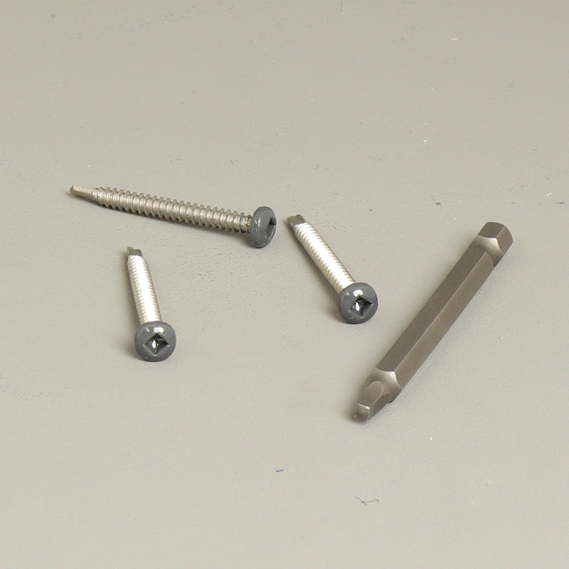 4,2x40 mm Schrauben Edelstahl Anthrazit, Weiß & Schwarz (60x)