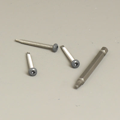 4,2x40 mm Schrauben Edelstahl Anthrazit, Weiß & Schwarz (60x)