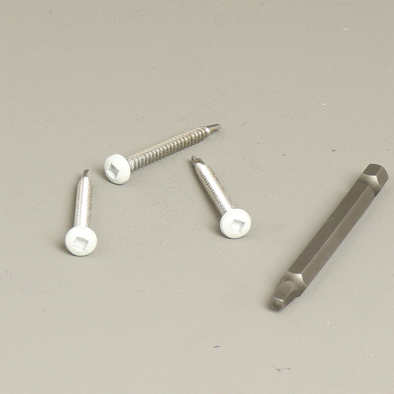 4,2x40 mm Schrauben Edelstahl Anthrazit, Weiß & Schwarz (60x)