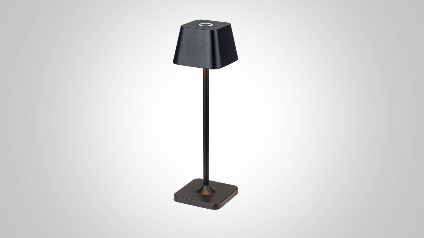 Dimmbare Akku-Tischlampe in verschiedenen Farben mit Farbwechselfunktion, inkl. Ladebasis TL2 ES