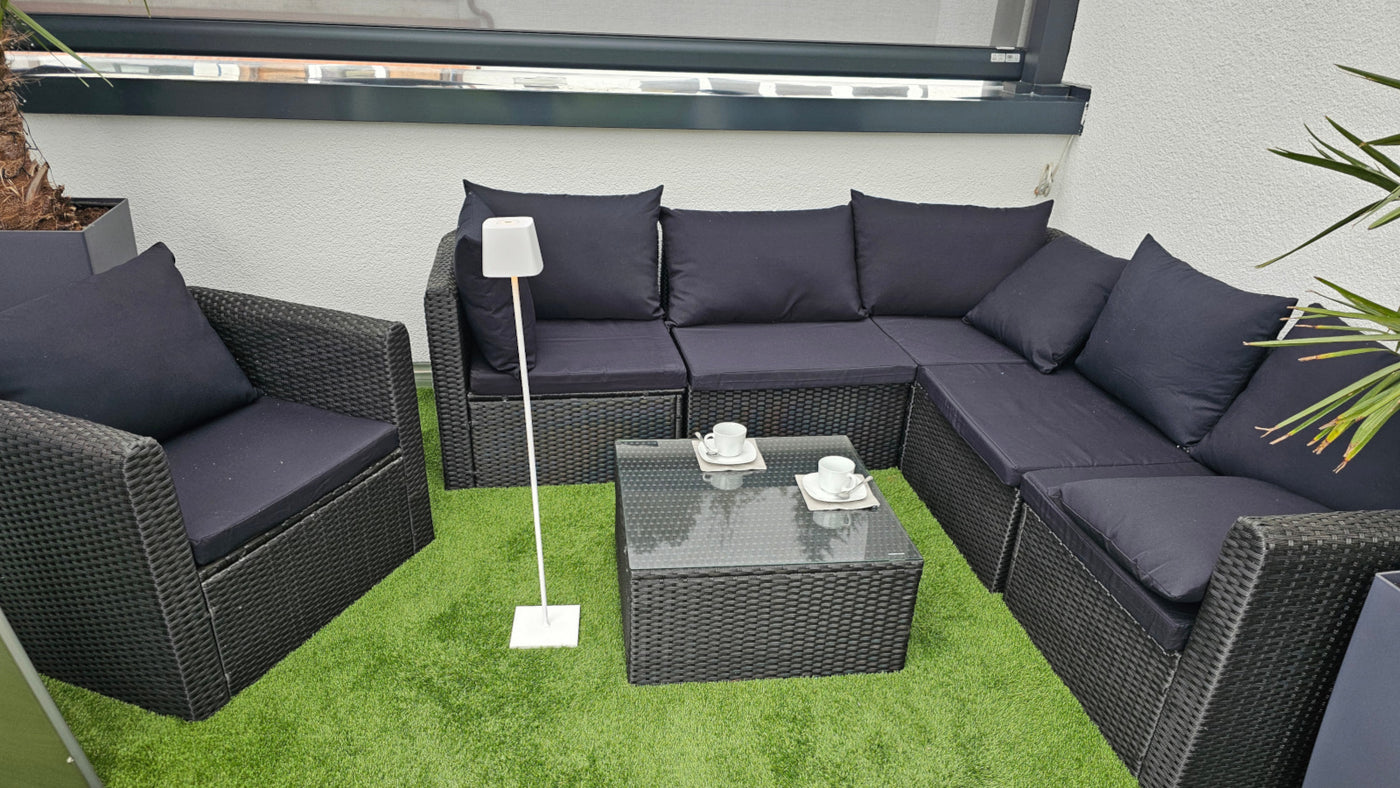 Höhenverstellbare Akku Tisch- und Stehlampe 4-in-1 TL5 in Schwarz oder Weiß