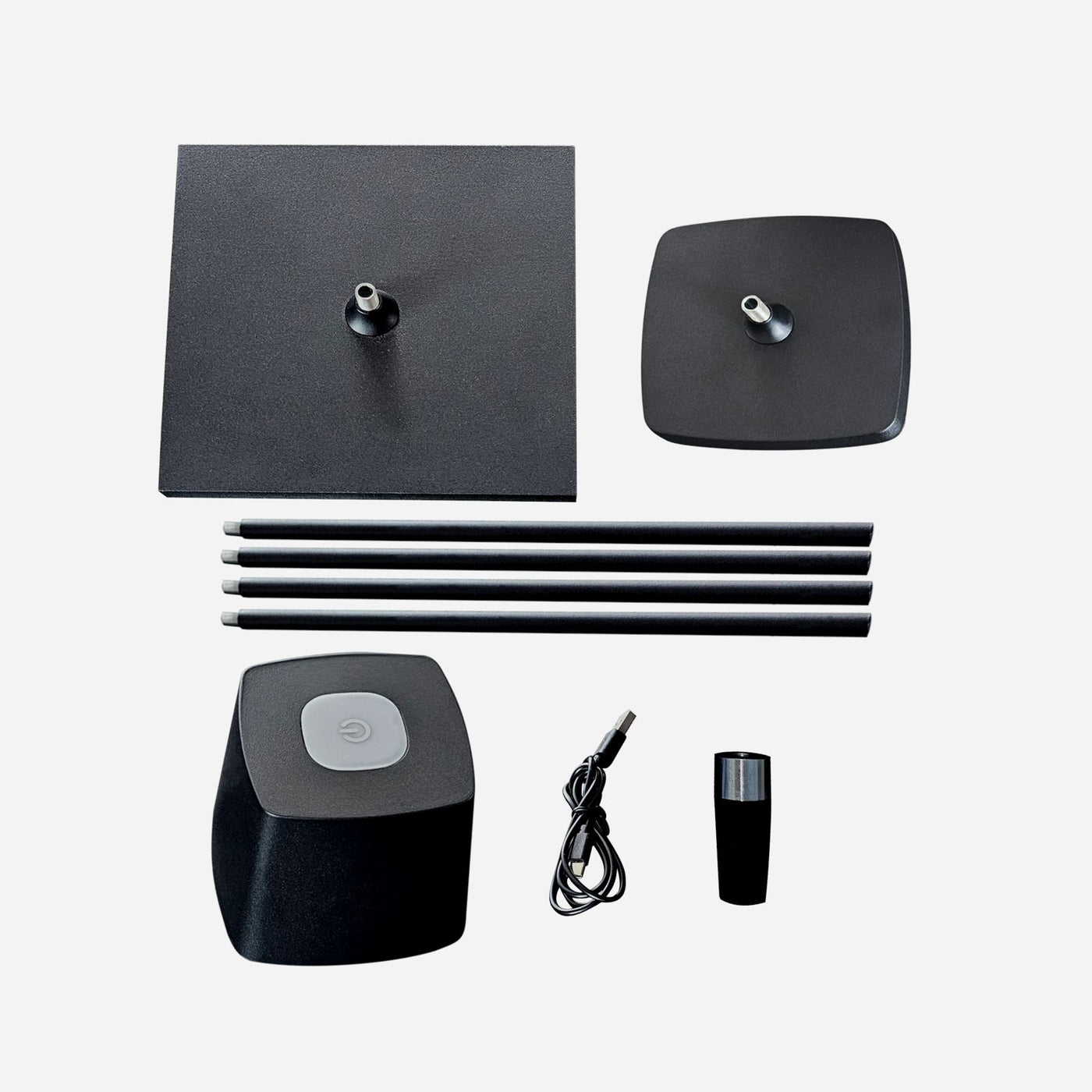 Höhenverstellbare Akku Tisch- und Stehlampe 4-in-1 TL5 in Schwarz oder Weiß