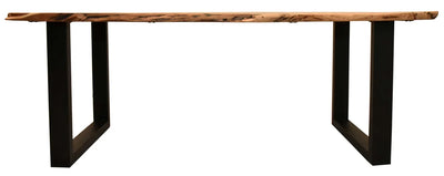 Baumkantentisch Catania Akazie U-Form Gestell