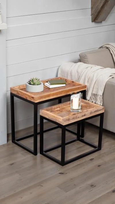 Couchtisch 2er Set Lecce Mango natur