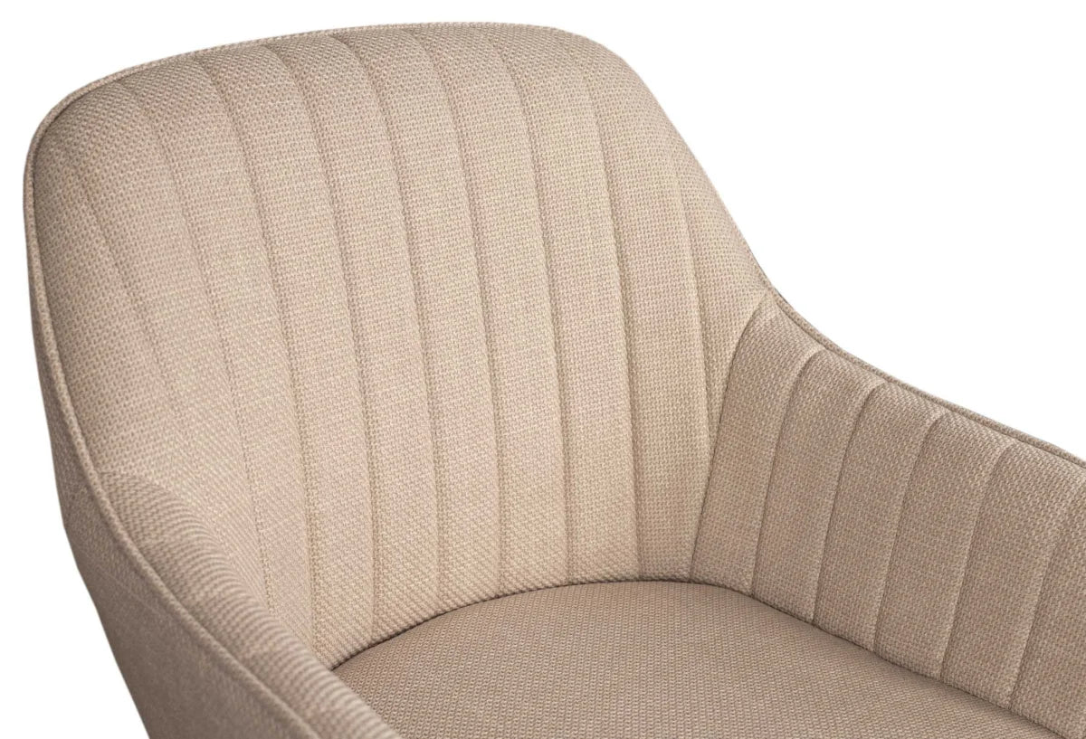 Esszimmer Set Matera beige & Tisch Catania Gestell U-Form