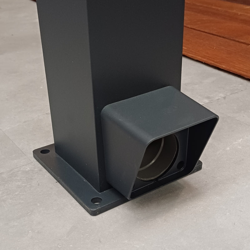 Regenwasser Endkappe 60/80mm in Anthrazit, Weiß & Schwarz