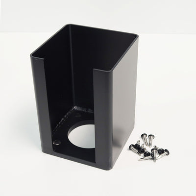 Montagefuß 150x150 Schwarz + Schrauben in Anthrazit, Weiß oder Schwarz