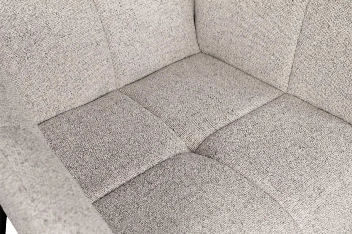 Ohrensessel Sava Beige inkl. Fußhocker