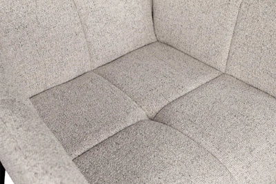 Ohrensessel Sava Beige inkl. Fußhocker