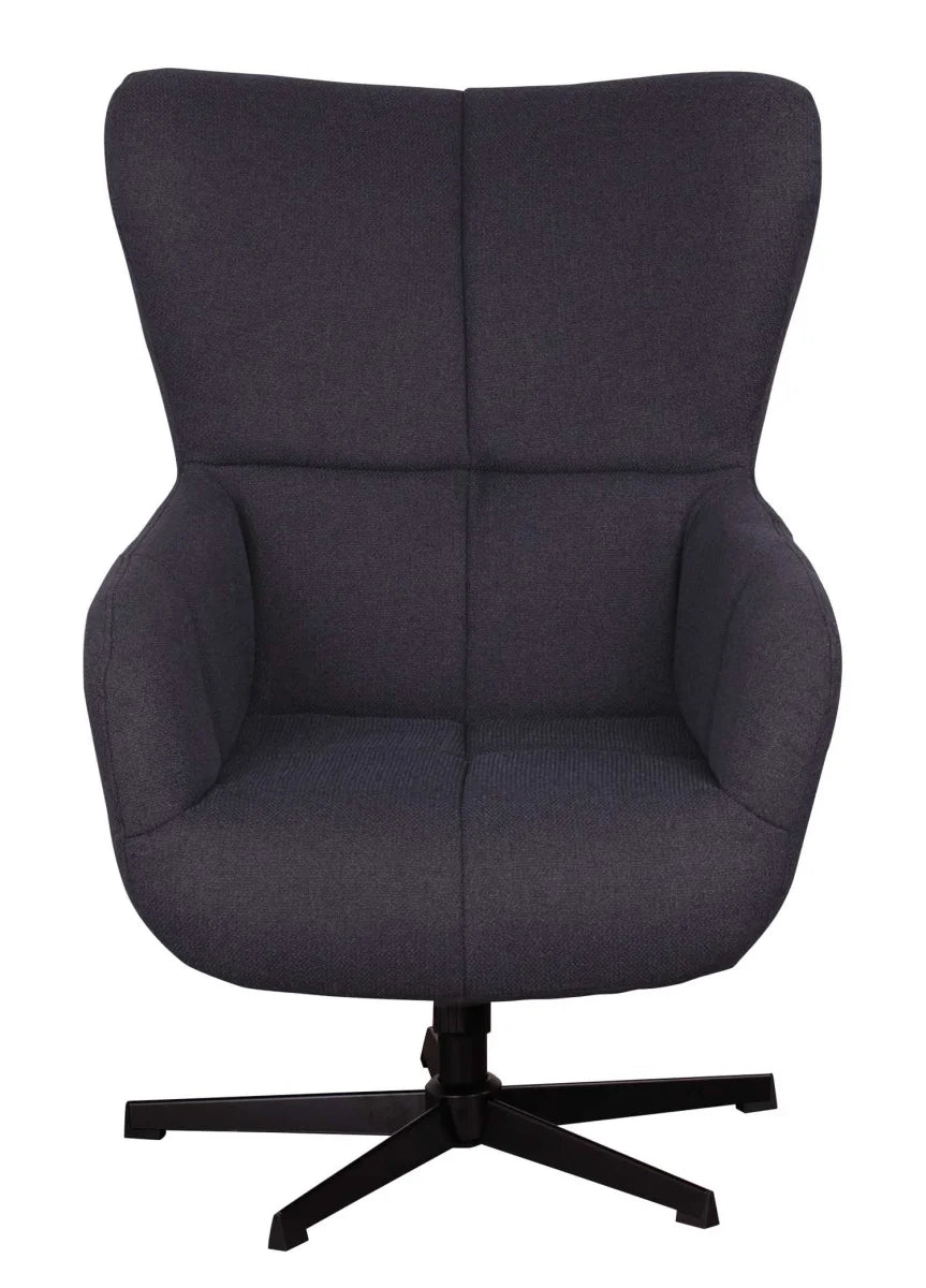 Ohrensessel Sava deep blue inkl. Fußhocker