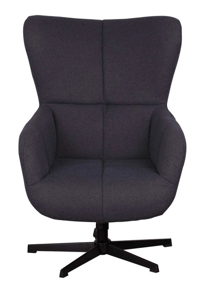 Ohrensessel Sava deep blue inkl. Fußhocker