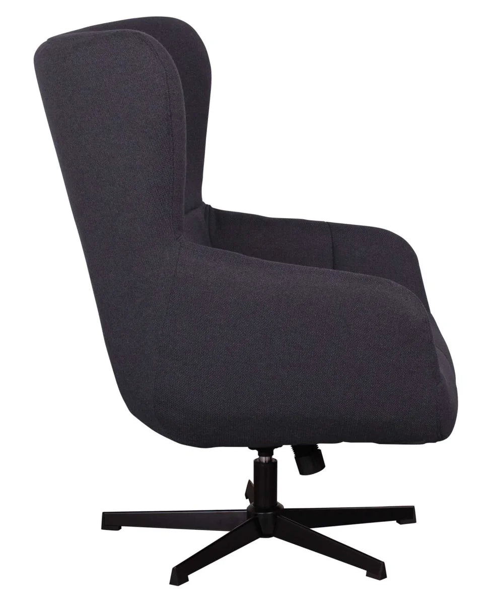 Ohrensessel Sava deep blue inkl. Fußhocker