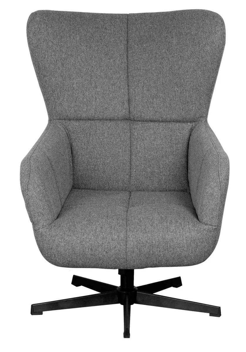 Ohrensessel Sava Salt & Pepper inkl. Fußhocker