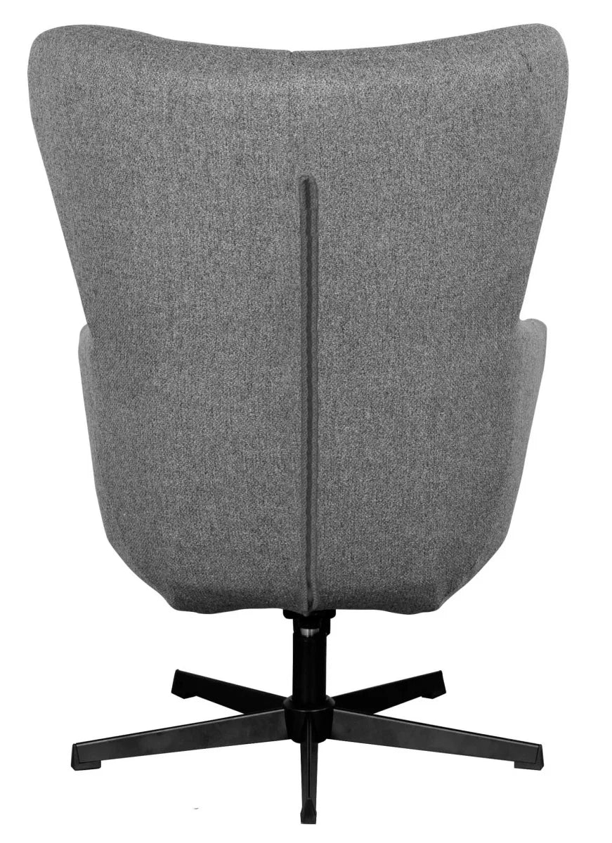 Ohrensessel Sava Salt & Pepper inkl. Fußhocker