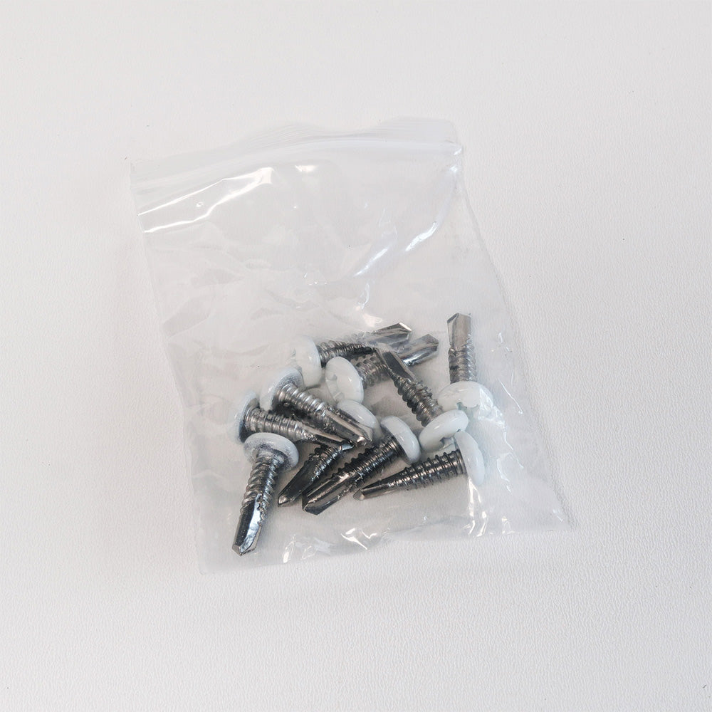 Schrauben 6,3x25 Anthrazit, Weiß oder Schwarz (10x)