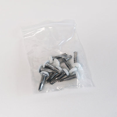 Schrauben 6,3x25 Anthrazit, Weiß oder Schwarz (10x)