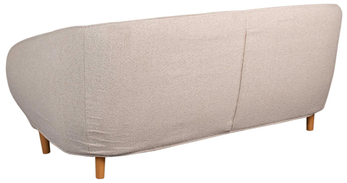 Sofa Alezio Dreisitzer beige inkl. Knuffelkissen
