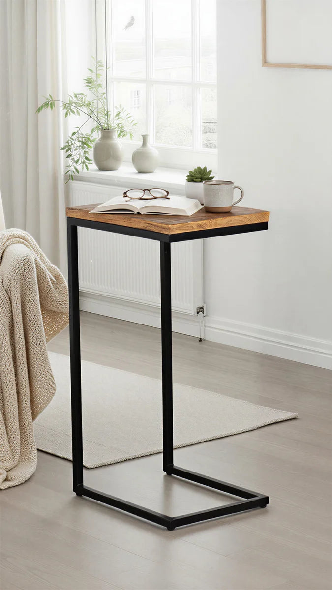 Wohnzimmer Set Aliano blau & Beistelltisch Materos