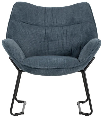 Wohnzimmer Set Aliano blau & Beistelltisch Fermo 2er Set