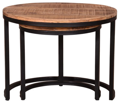 Wohnzimmer Set Aliano dark grey & Beistelltisch Fermo 2er Set