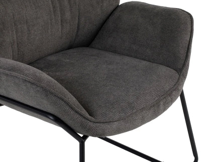 Wohnzimmer Set Aliano dark grey & Beistelltisch Fermo 2er Set