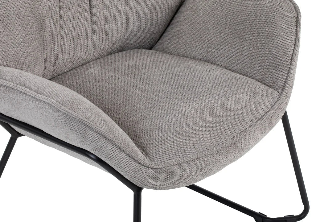 Wohnzimmer Set Aliano light grey & Beistelltisch Materos