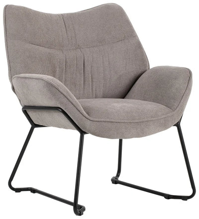 Wohnzimmer Set Aliano light grey & Beistelltisch Materos