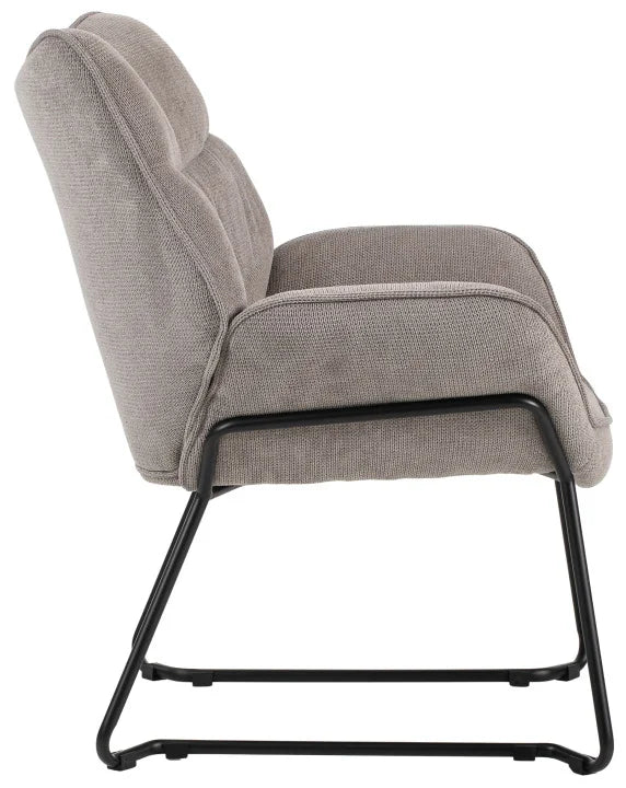 Wohnzimmer Set Aliano light grey & Beistelltisch Materos