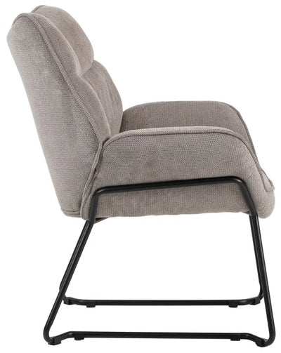 Wohnzimmer Set Aliano light grey & Beistelltisch Materos