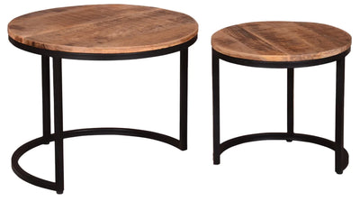 Wohnzimmer Set Aliano dark grey & Beistelltisch Fermo 2er Set